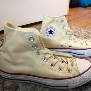 pale yellow converse